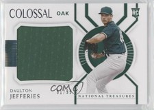 2021 Panini National Treasures Colossal Materials 91/99 Daulton Jefferies v7j