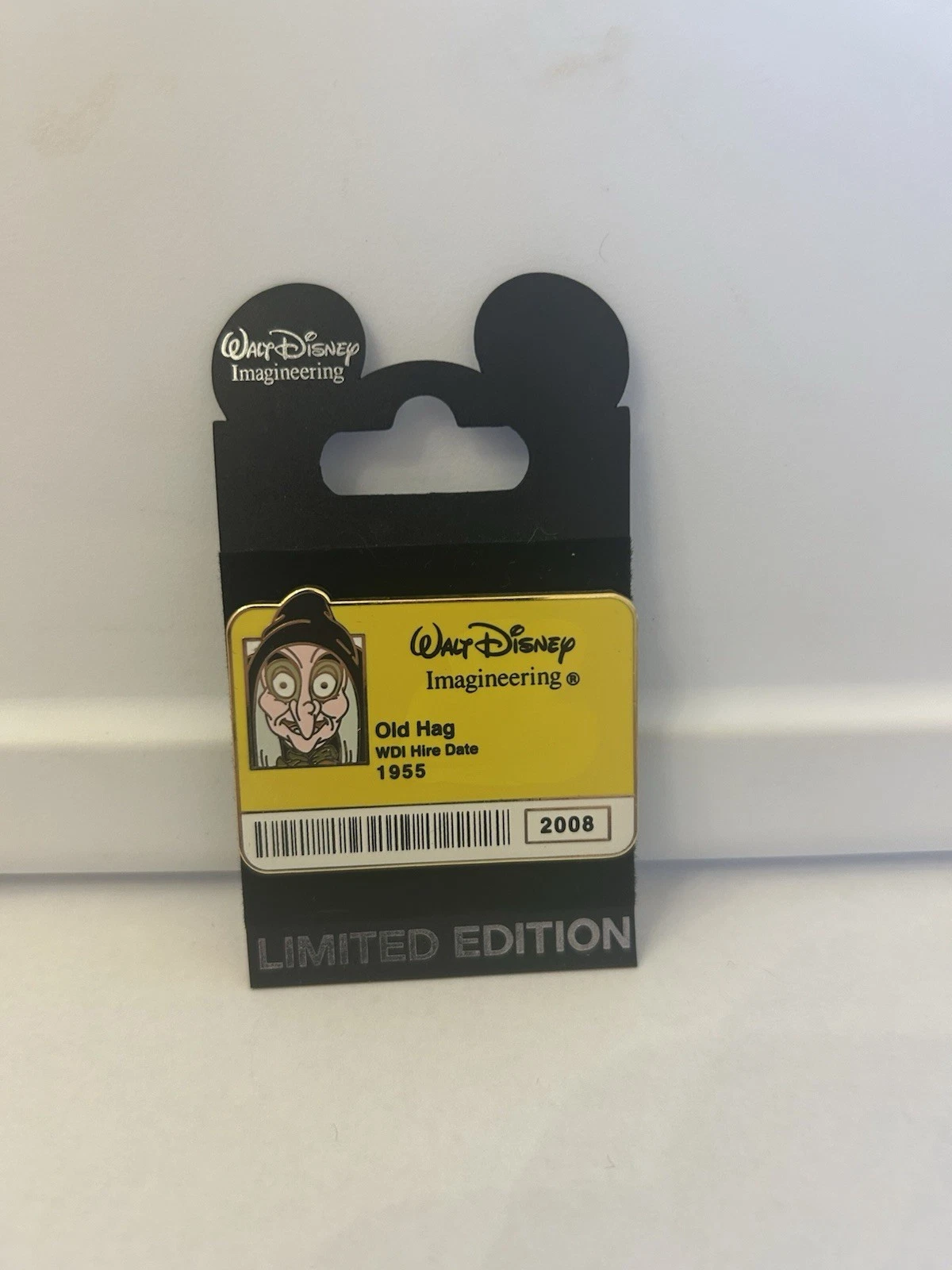Walt Disney Imagineering WDI ID Badge Series Old Hag Villain Pin LE 300