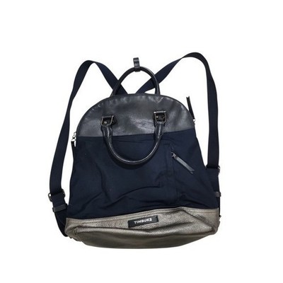 Timbuk2 Backpack Womens Medium Navy Blue Metallic Silver Commuter Travel Bag