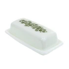 Vintage Pyrex Compatibles Corelle SPRING BLOSSOM Crazy Daisy Butter Dish 72-B