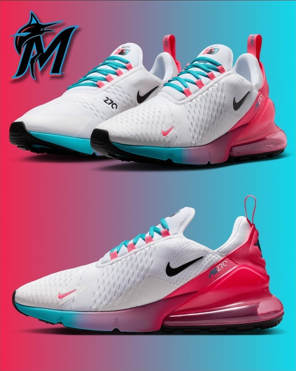NIKE x MLB ☆ Air Max 270 マーリンズ Miami Marlins x Nike Air Max 270 City Connect Shoes HQ8001