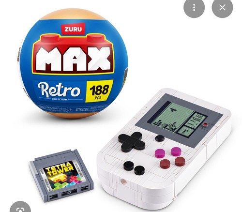 ¡NUEVO! Zuru MAX RETRO Bloques Serie 2~188 piezas JUEGO PORTÁTIL GAMEBOY - Imagen 2 de 2