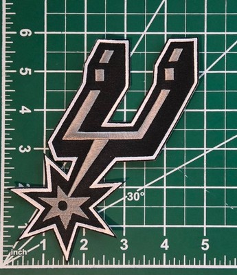 San Antonio Spurs BIG 6'' Spur Iron/Sew On Embroidered Patch ~ Free Tracking!