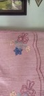 Vintage Quilted Cotton Bedspread Coverlet, Pink Floral, Queen 90x96 in — photo 2