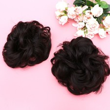 2 Pcs Hair Chignon Wig Hair Plate Tool Wig Hair Synthetic Hair Bun
