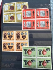 Romania 1975 Sc. 2563-68 Complete Set in Blocks of 4 + 4 of 2569 SS, MNH, OG, SU