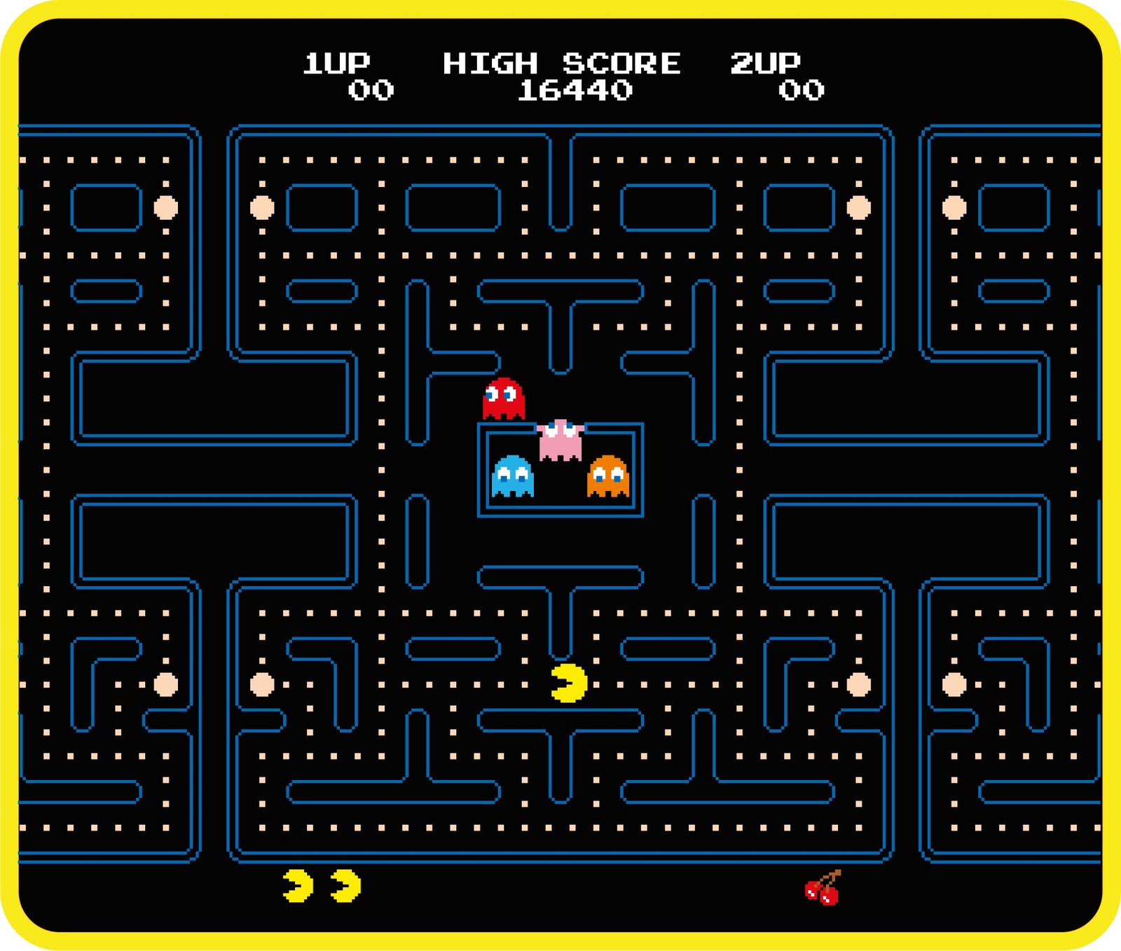 Tapis de souris Pac-Man 32x27 cm pour optimiser la glisse gaming