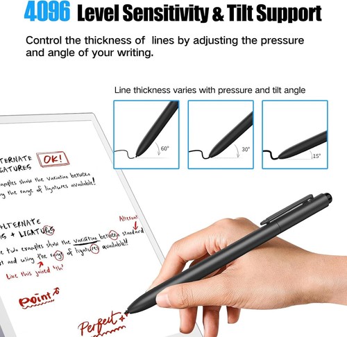 Remarkable 2 Pen with Eraser EMR Stylus Pen with 4096 Pressure Levels Black - 第 2/8 張圖片