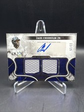 Jazz Chisholm Jr. 2025 Topps Tier One AT1R-JC Game-Used Patch Auto 22/25 Yankeea