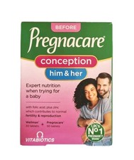 Image of Vitabiotics Pregnacare Him And Her Conception 60 Tablets. Exp 08/2028