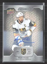 2024 Upper Deck Engrained Mark Stone #33 White Birch Auto /50