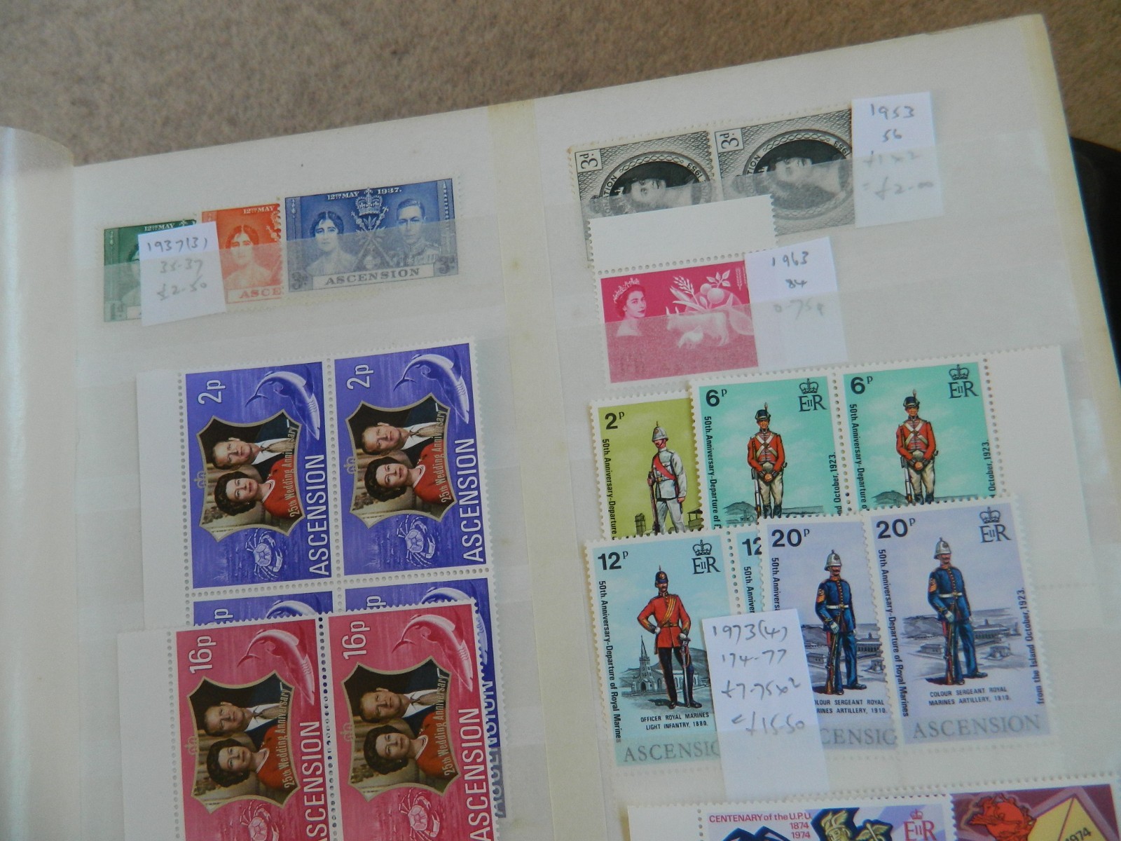BR. COMMONWEALTH SOUTH ATLANTIC ISLANDS GEORGE V-QEII STAMPS COLLECTION