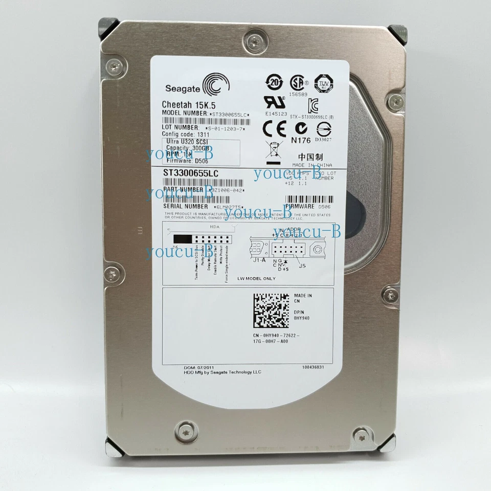 Seagate ST3300655LC Cheetah 15K.5 300GB Internal 15000RPM 3.5" Hard Drive - Image 3 of 4
