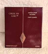 Charlotte Tilbury Cheek to Chic Swish & Pop Blusher ECSTASY W Light Flex NEW Box
