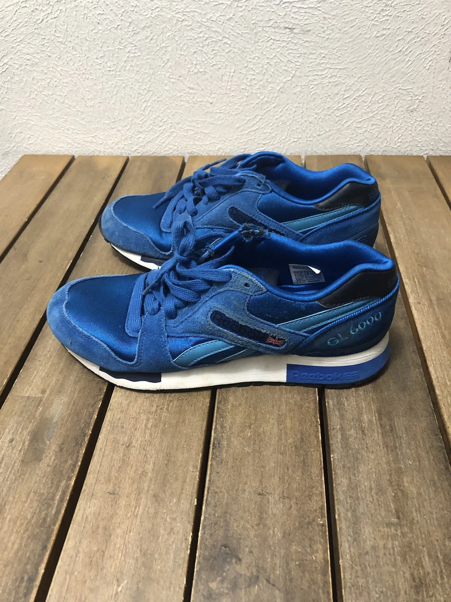 Reebok GL 6000 Persian Blue Men 8 Suede Preppy Retro Running Athletic Sneakers** Reebok GL 6000  main image 2