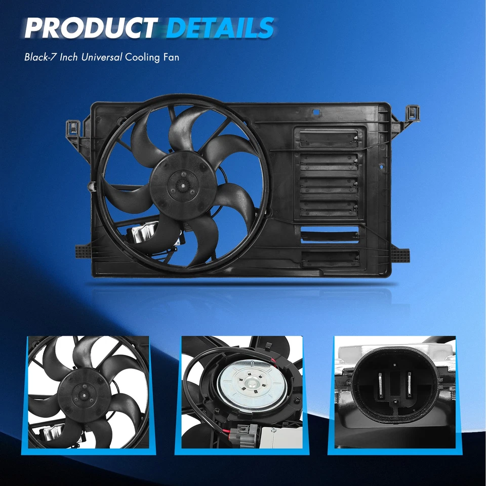 Conjunto de ventilador de refrigeración radiador eléctrico deportivo Mazda 3 2010 2012 2013 622400 Foto 2 de 4