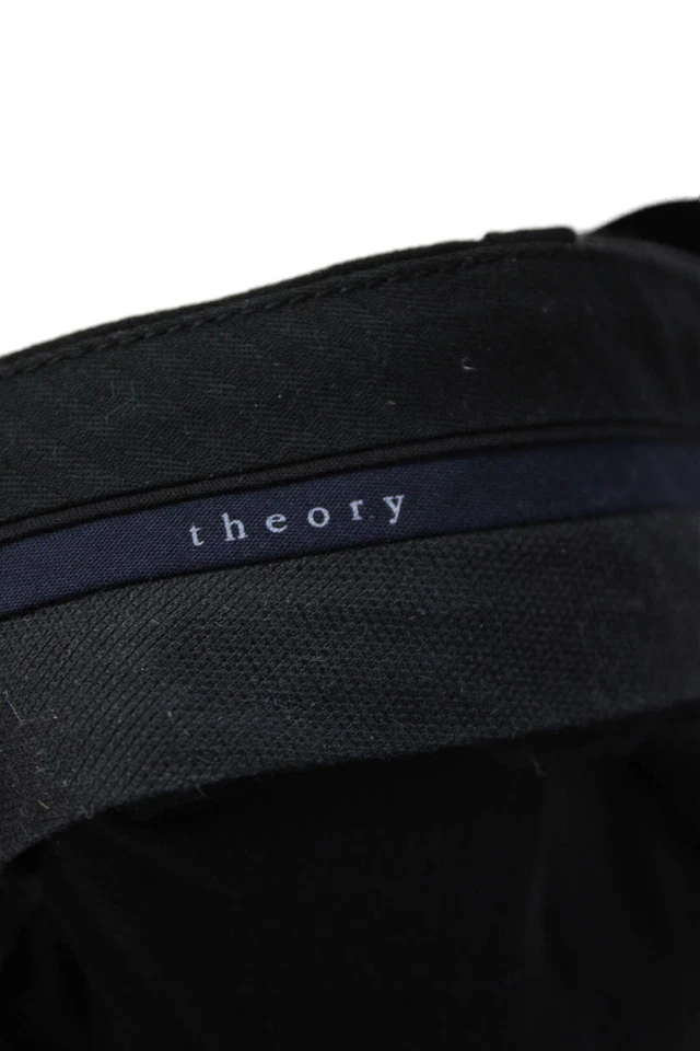 Платье женское Theory льняная смесь с четырьмя карманами средняя посадка шорты черное размер 6 - Изображение 4 из 4