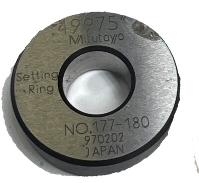 MITUTOYO SETTING RING .49975