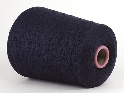 36,50  /kg Kone Modal * Bobbel Wolle * Miroglio * Double Feat  Dark Blue Nm 20/2