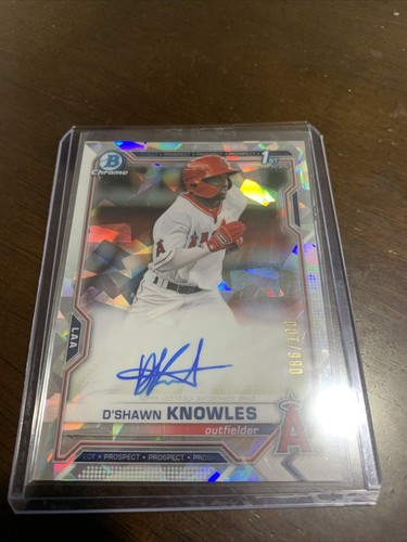 D’Shawn knowles bowman chrome 1st Rc Auto Cracked ice /100 - Picture 1 of 3