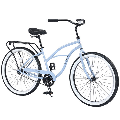 Single Speed Bicycles 26"Inch Multiple Colors Women's Beach Cruiser Bike