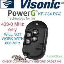 visonic Keyfob KF-234 PG2 (433.0 MHz) For the powermaster system, not powermax