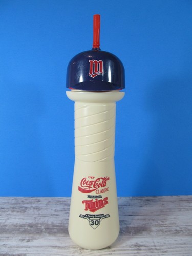 VTG MLB Minnesota Twins COCA-COLA Baseball Bat & Helmet Cap Plastic Water Bottle - Picture 2 of 12