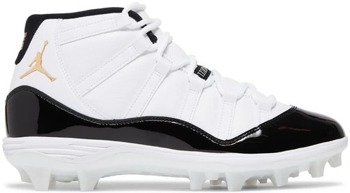 NEW Air Jordan 11 Mid TD Cleat Black Gamma Patent HM7324-001  display picture 2