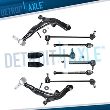 10pc Front Lower Control Arms Tie Rods Sway Bars for 2005 - 2007 Nissan Murano