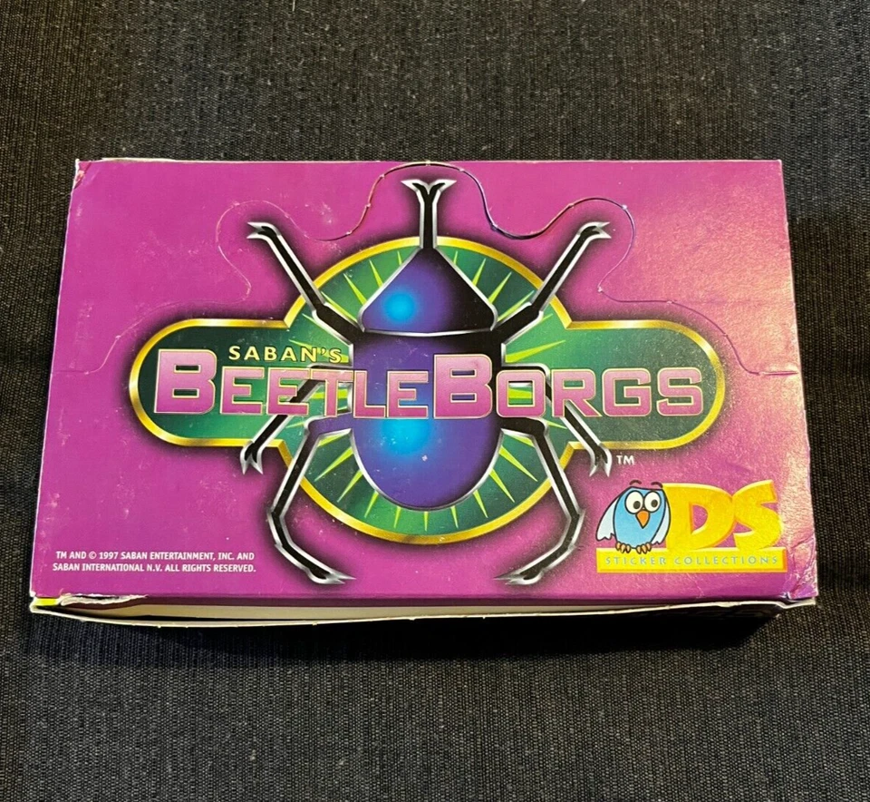 LOT 10 POCHETTES PACKETS DS COLLECTION BEETLE BORGS SABAN 1997 NO PANINI