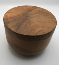 Berard France, French Olive Wood Salt Keeper with Magnetic Swivel Lid