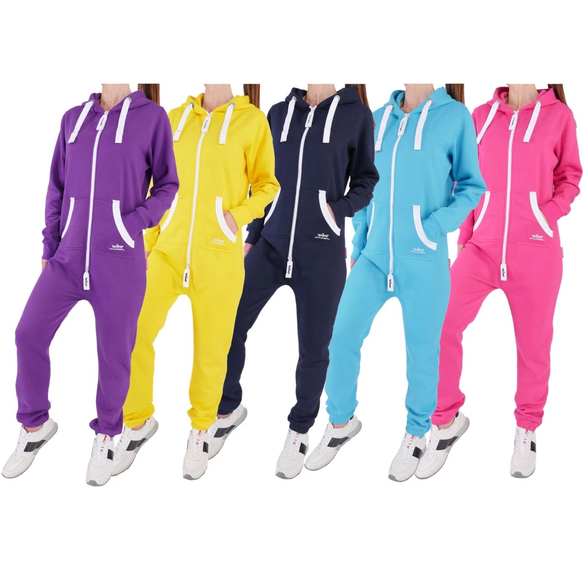 Finchgirl Damen Jumpsuit Jogger Einteiler Jogging Anzug