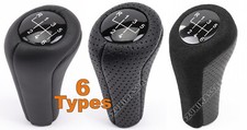 5/6 SPEED Alcantara PERFORATED GEAR SHIFT STICK KNOB SHIFTER for BMW E60 E90 X5