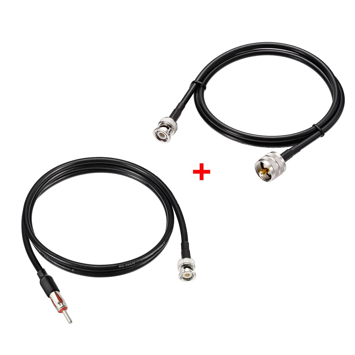 BNC Male To PL-259 SO239 Female Jack Jumper Pigtail Cable RG58 6' MADE IN USA EB - Foto 6