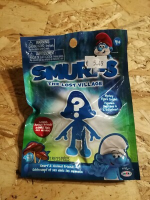 1x Jakks 2017 Smurfs The Lost Village Movie Mystery Figure 2 Piece