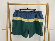 VTG Givenchy Striped Color Block Swim trunk Shorts Size XL
