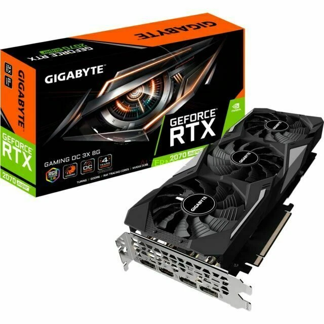 GIGABYTE GeForce RTX 2070 Super GAMING OC 8G Graphics Card 3x WINDFORCE Fans NEW - Image 2 of 4