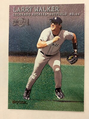 LARRY WALKER 2000 Fleer Metal Card #92 Colorado Rockies Hall Of Fame | eBay