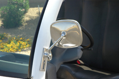 CHROME GEM Car Side Mirror -- SET OF 2 -- Fits Passenger & Driver Side