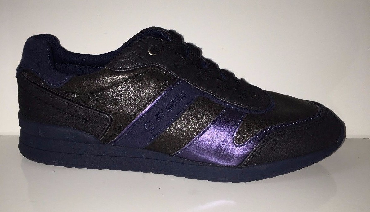 NEW G by GUESS Fax Black Multi Sneaker Shoes sz UK