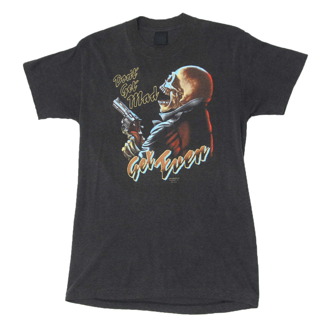 1987 Vintage 3D Emblem Just Brass Don't Get Mad Skull T 1987 Vintage 3D Emblem Just Brass Don't Get Mad Skull T