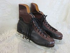 Vintage NHL Rules Committee Approved Leather Skates Mens 10