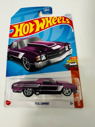 2024 Hot Wheels Super Treasure Hunt Purple '71 El Camino 132/250 - Zdjęcie 1 z 3