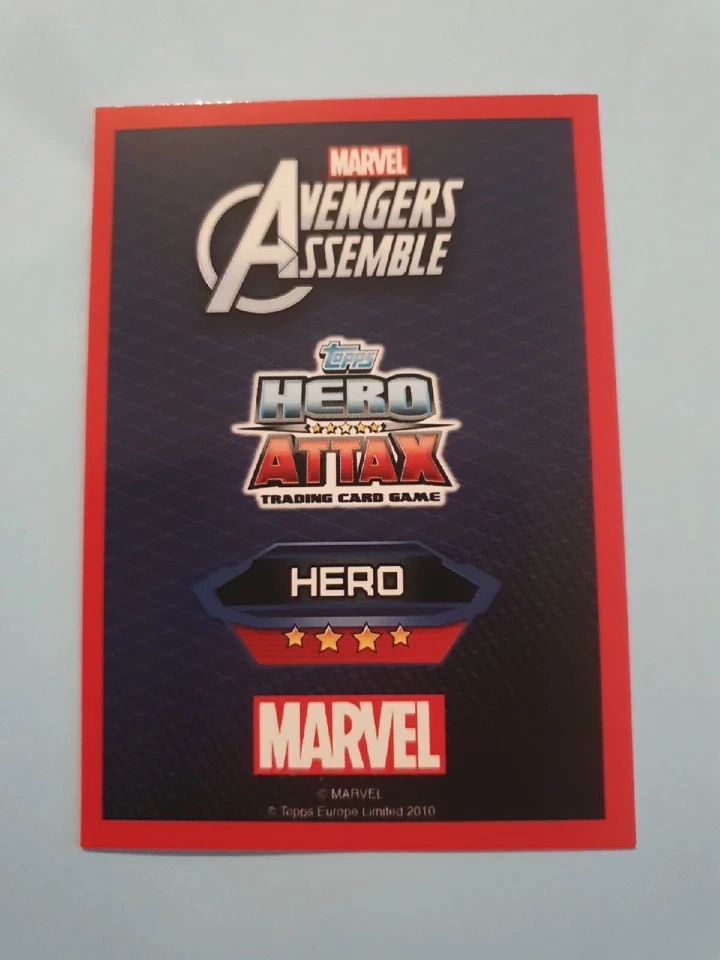 Topps Hero Attax Marvel Trading Cards 2010 #51 Captain America Hero Card - Image 2 of 2