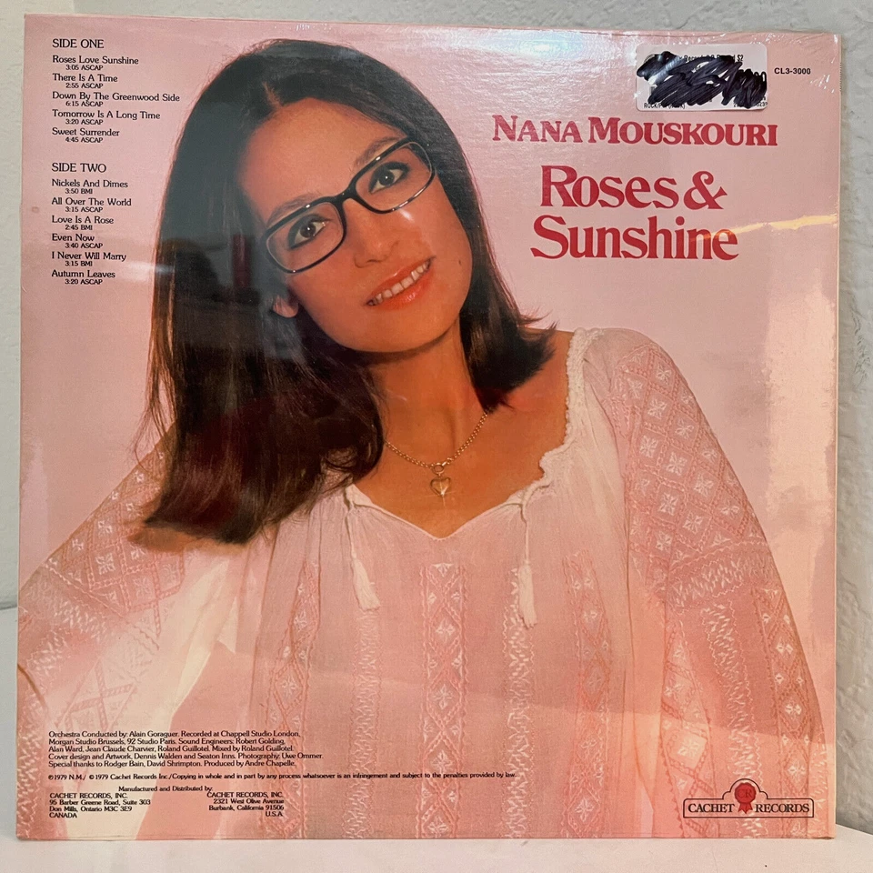 NANA MOUSKOURI - Roses & Sunshine (1979) - 12" Vinyl Record LP - SEALED - Image 2 of 2