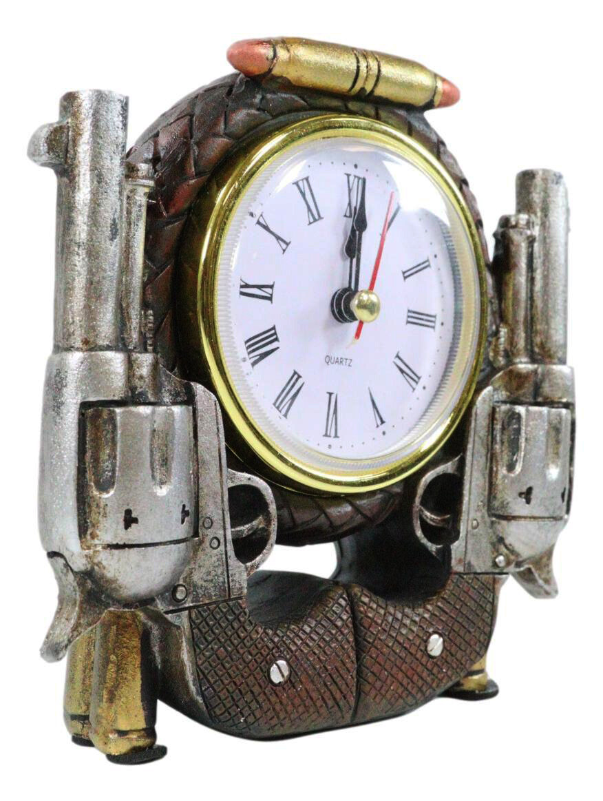 Rustic Western Cowboy Pistol Revolver Guns And Bullets Analog