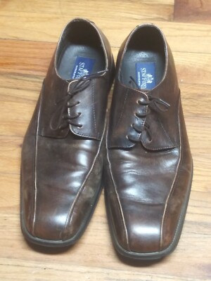 Stafford Men\'s Genuine Leather Shoe Stafford Mens Charles Oxford Shoes, Color: Brown - JCPenney main image 3