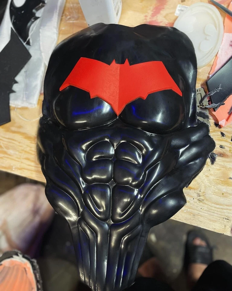 Bat Hero, diseño rojo, armadura de pecho, uretano, cosplay, envío nacional gratuito Foto 3 de 4