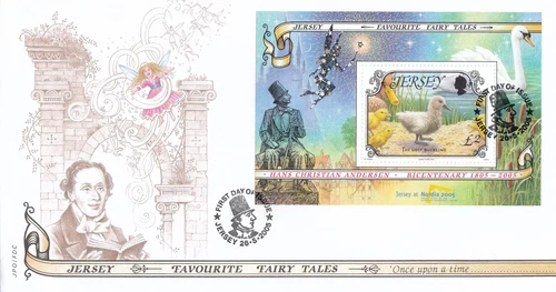 Hans Christian Andersen Fairy Tales NORDIA MS Jersey FDC 2005 CLEARANCE (133862)