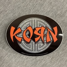 Vintage 2000 Korn Oval Decal Sticker 5" x 4"